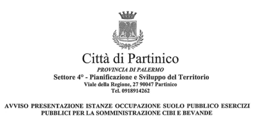 Presentazione istanze occupazione suolo pubblico