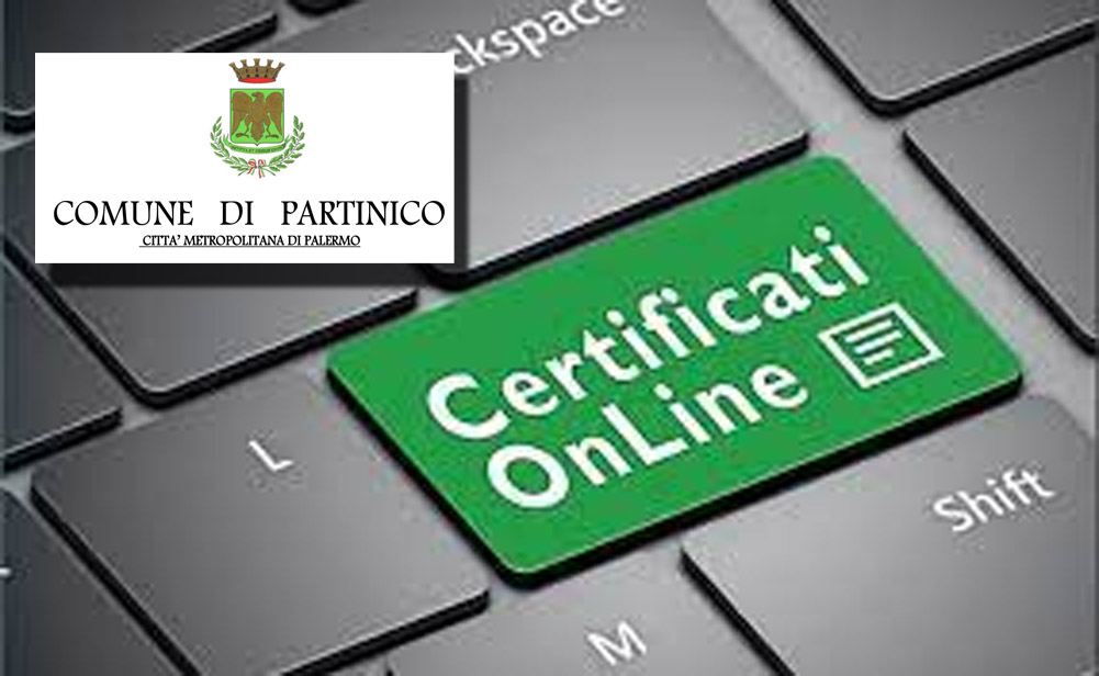 Partinico: certificati anagrafici Online