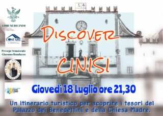 “Discover Cinisi”, itinerario turistico per scoprire i tesori del Palazzo dei Benedettini e della Chiesa Madre