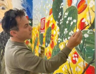 La pittura antimafia del pittore partinicese Gaetano Porcasi in Senato nel ricordo di Paolo Borsellino”