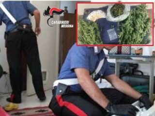 Messina, piante di cannabis e marijuana in casa: 41enne arrestato dai Carabinieri