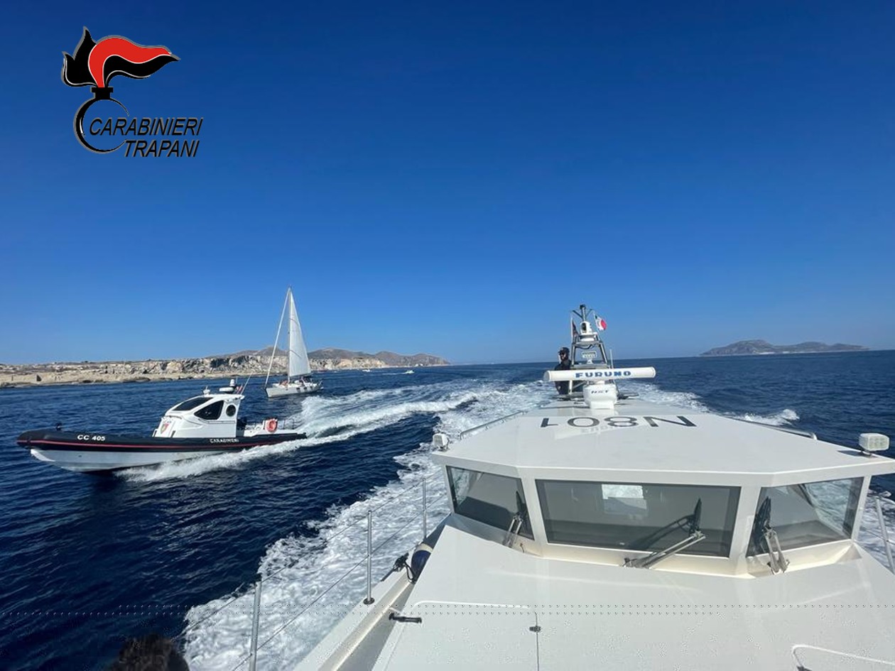 Favignana, controlli in mare: oltre 30 sanzioni e accertamenti per guida in stato di ebbrezza