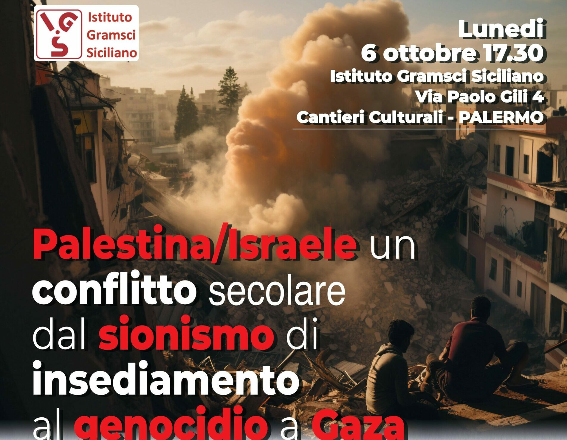 Palestina/Israele: un conflitto secolare al centro del dibattito all’Istituto Gramsci Siciliano