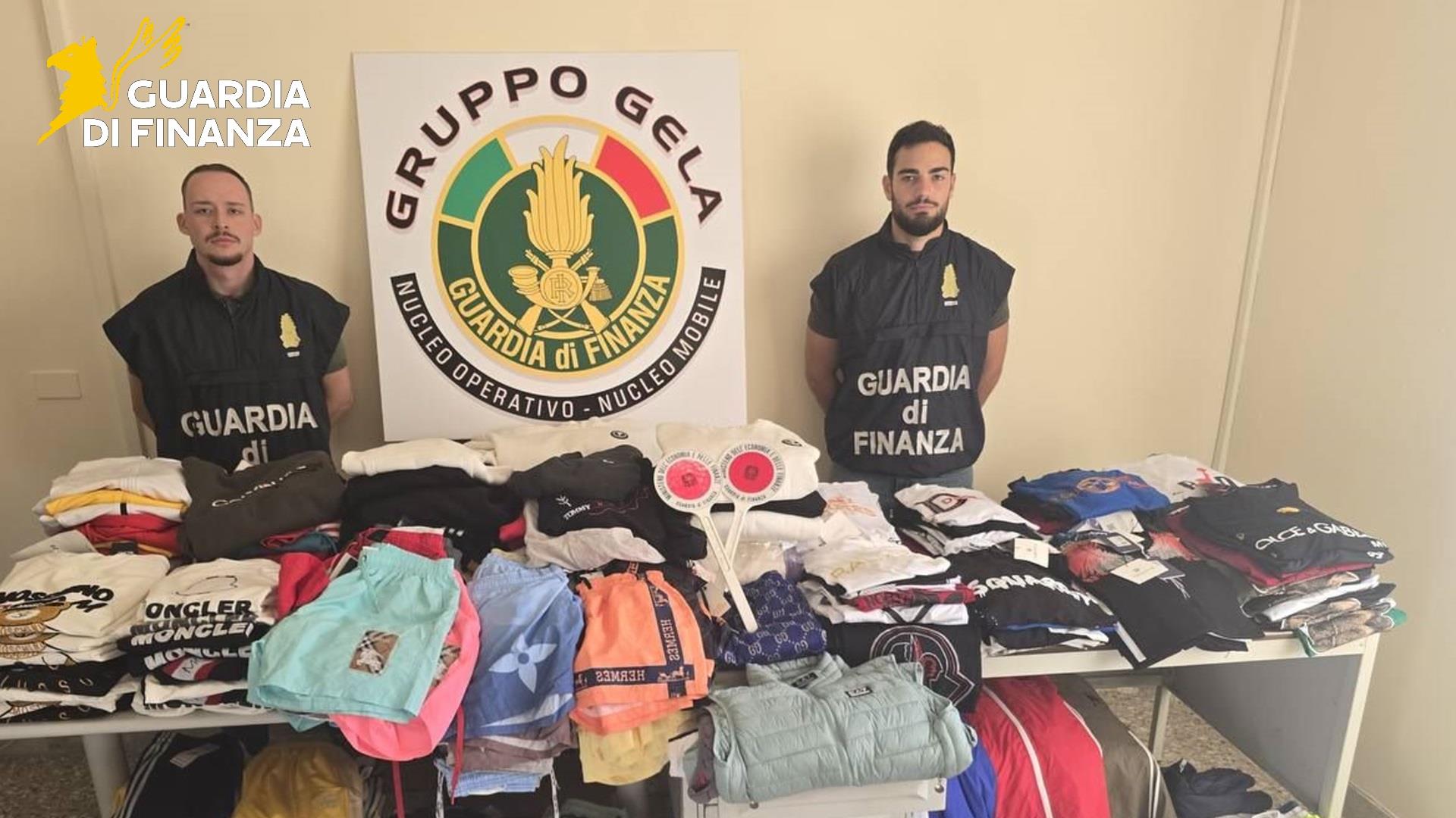 Gela, sequestrati oltre 400 capi contraffatti: operazione della Guardia di Finanza