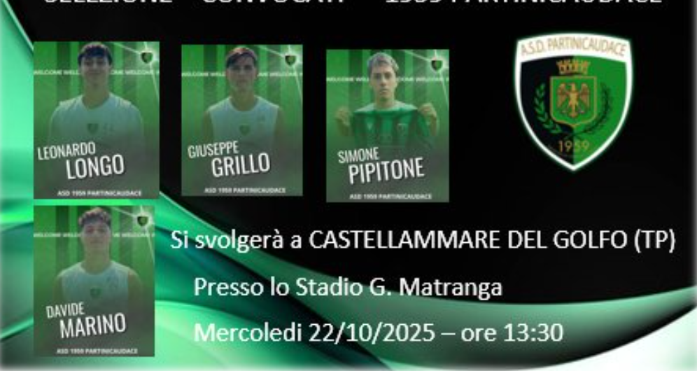 Torneo delle Regioni Juniores 2025/2026: convocati i talenti del Partinicaudace e del Terrasini Mundi