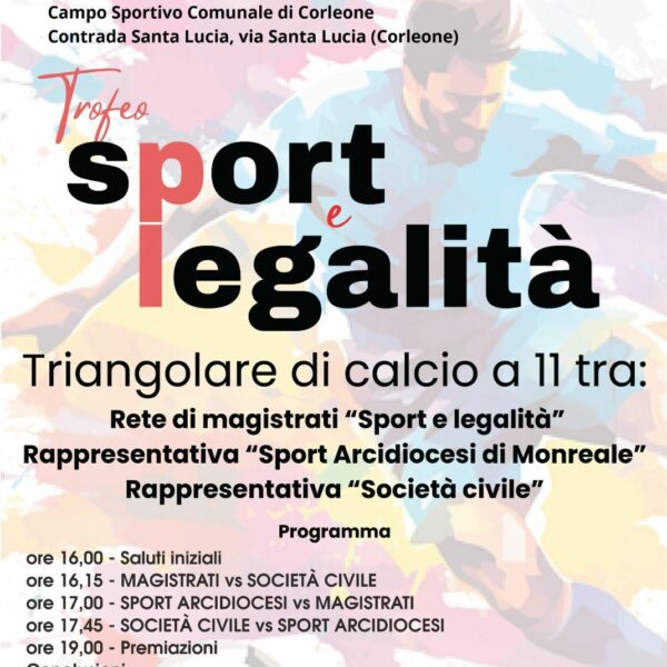 Sport e legalità: la Chiesa di Monreale&hellip;