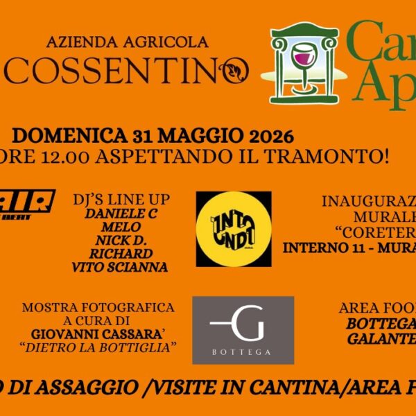 🍷Torna “Cantine Aperte” all’Azienda Agricola Cossentino: un&hellip;