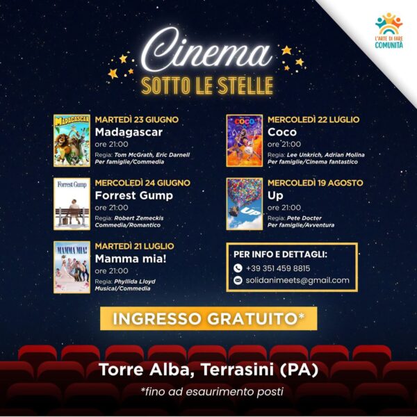 Terrasini, torna il “Cinema sotto le Stelle”:&hellip;