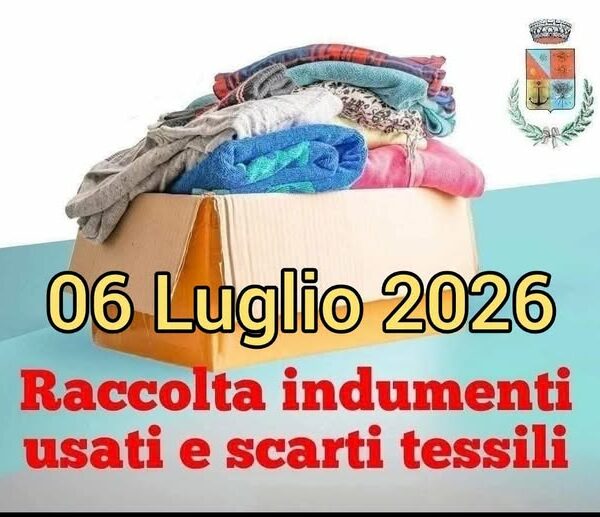 Trappeto, conferimento indumenti usati e scarti tessili:&hellip;