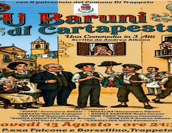 Trappeto, serata di teatro popolare in piazza.&hellip;