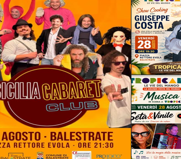 Balestrate, parte Tropicalia: show cooking stellato, musica&hellip;