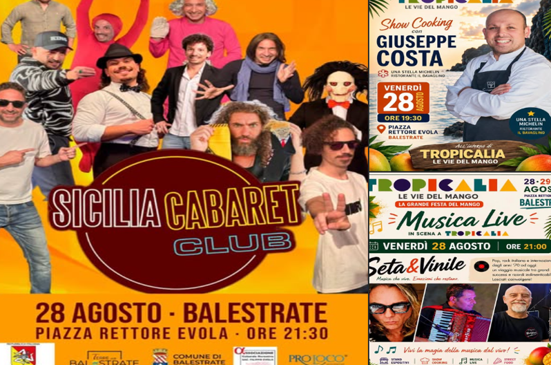 Balestrate, parte Tropicalia: show cooking stellato, musica&hellip;