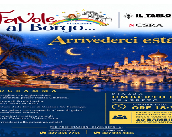 Trappeto, torna “Favole al Borgo”: un saluto&hellip;