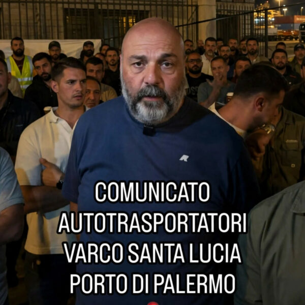 Palermo: Autotrasportatori in protesta al varco Santa&hellip;
