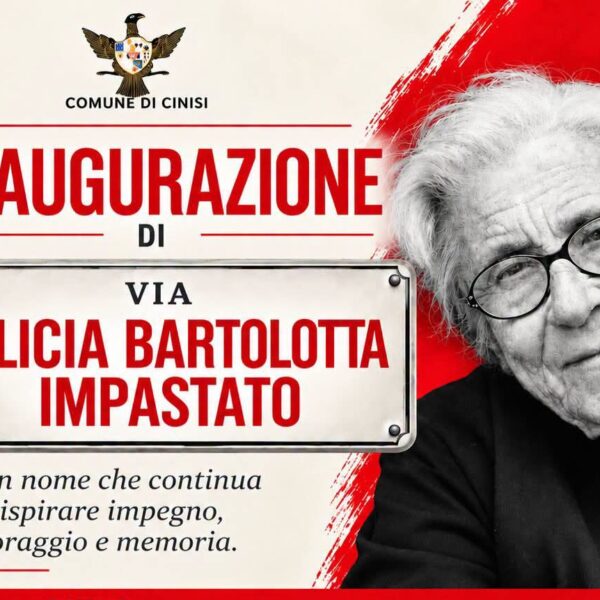 Cinisi: domani l’inaugurazione di Via Felicia Bartolotta&hellip;