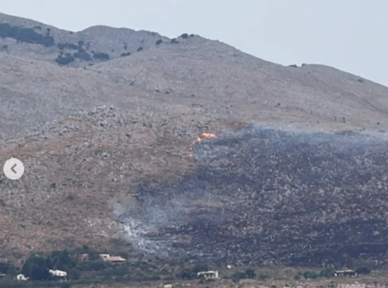 Castellammare, sotto controllo l’incendio in Contrada Visicari